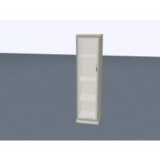 Glasdrehtürenschr. - 4 OH - L