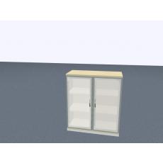 Glasdrehtürenschr. - 3 OH