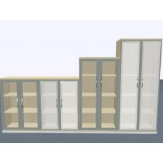 Glasdrehtürenschr. - 4 OH