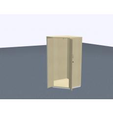 Eckgarderobenschrank - 4 OH