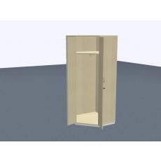 Eckgarderobenschrank - 5 OH