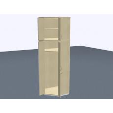 Eckgarderobenschrank -7 OH -2-teil.