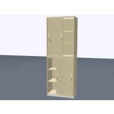 Schiebetürenschrank - 6 OH - 2-teil.