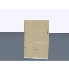 Schiebetürenschrank - 5 OH - 2-teil.