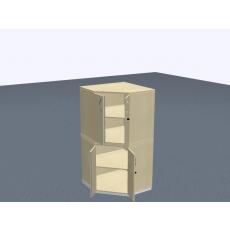 Eckschrank  - 4 OH - 2-teil.