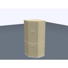 Eckschrank  - 5 OH - 2-teil.