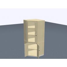 Eckschrank  - 5 OH - 2-teil.