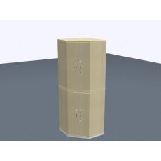 Eckschrank  - 6 OH - 2-teil.