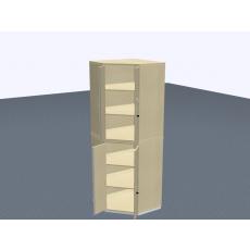 Eckschrank  - 6 OH - 2-teil.