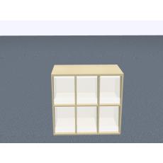 Klappenaufsatzschrank - 6 Fächer