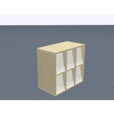 Klappenaufsatzschrank - 6 Fächer