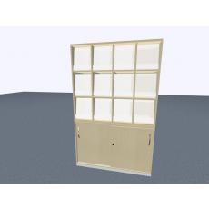 Klappenaufsatzschrank - 12 Fächer