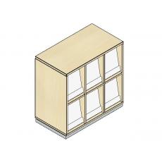 Klappenschrank - 6 Fächer