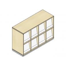 Klappenschrank - 8 Fächer