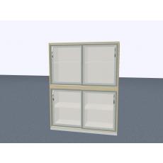 Glasschiebetürenschr. - 4 OH