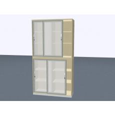 Glasschiebetürenschr. - 6 OH