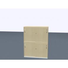 Schiebetürenschrank - 4 OH - 2-teil.