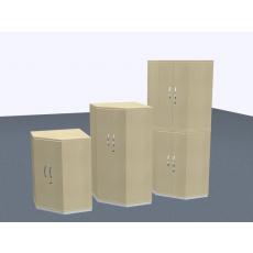 Eckschrank  - 5 OH - 2-teil.
