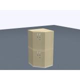 Eckschrank  - 4 OH - 2-teil.