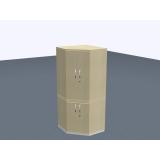 Eckschrank  - 5 OH - 2-teil.