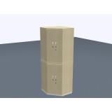 Eckschrank  - 6 OH - 2-teil.